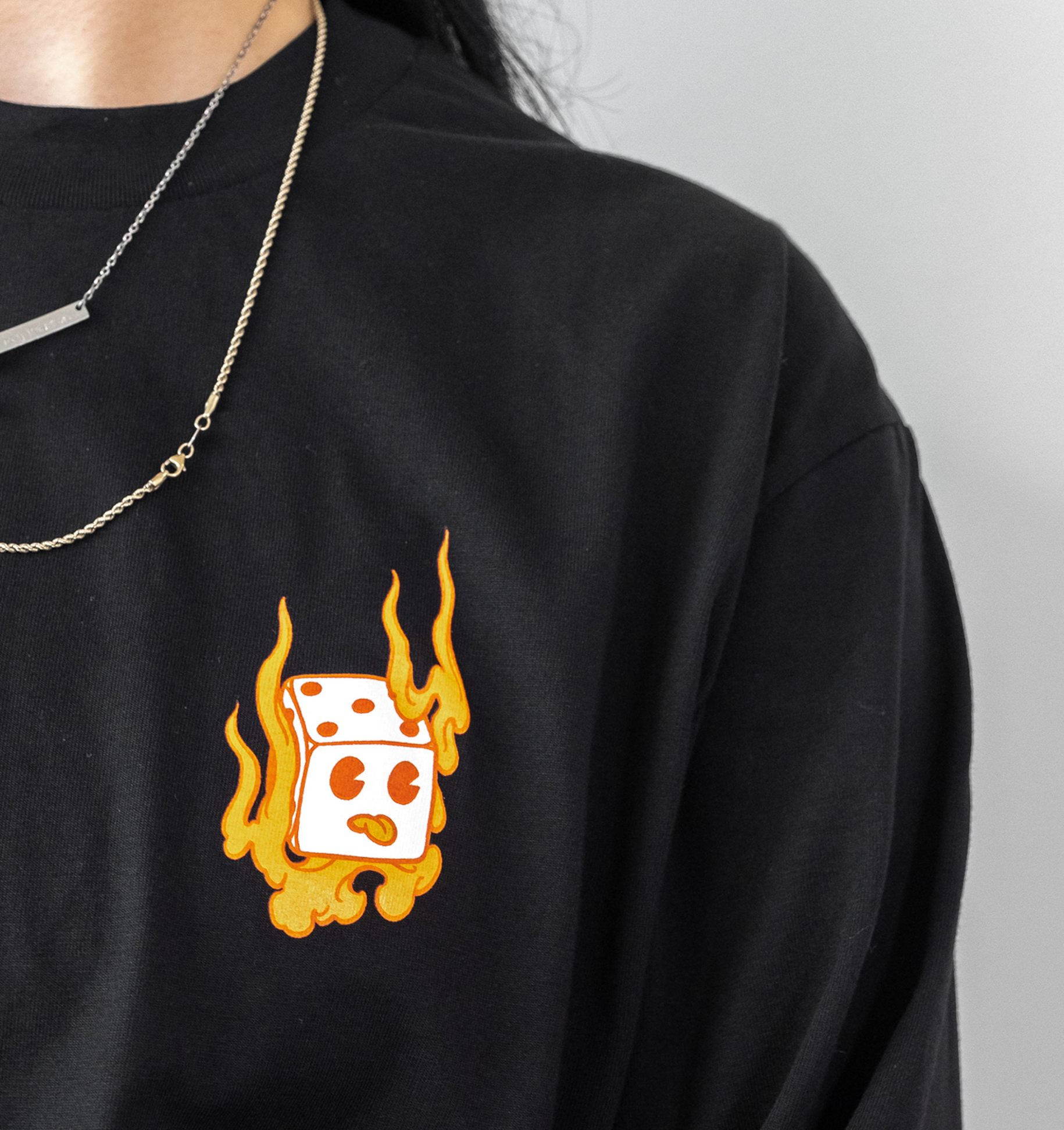 Dice Flames Long Sleeve (Holders Exclusive)