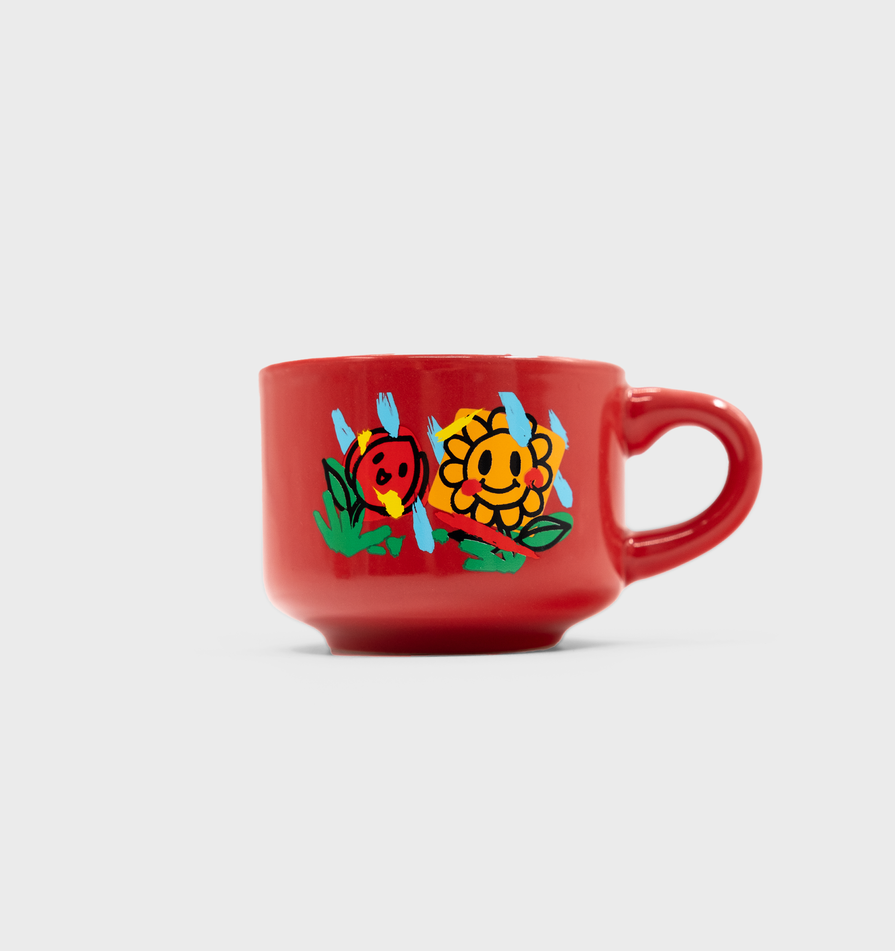 Red Stackable Mugs